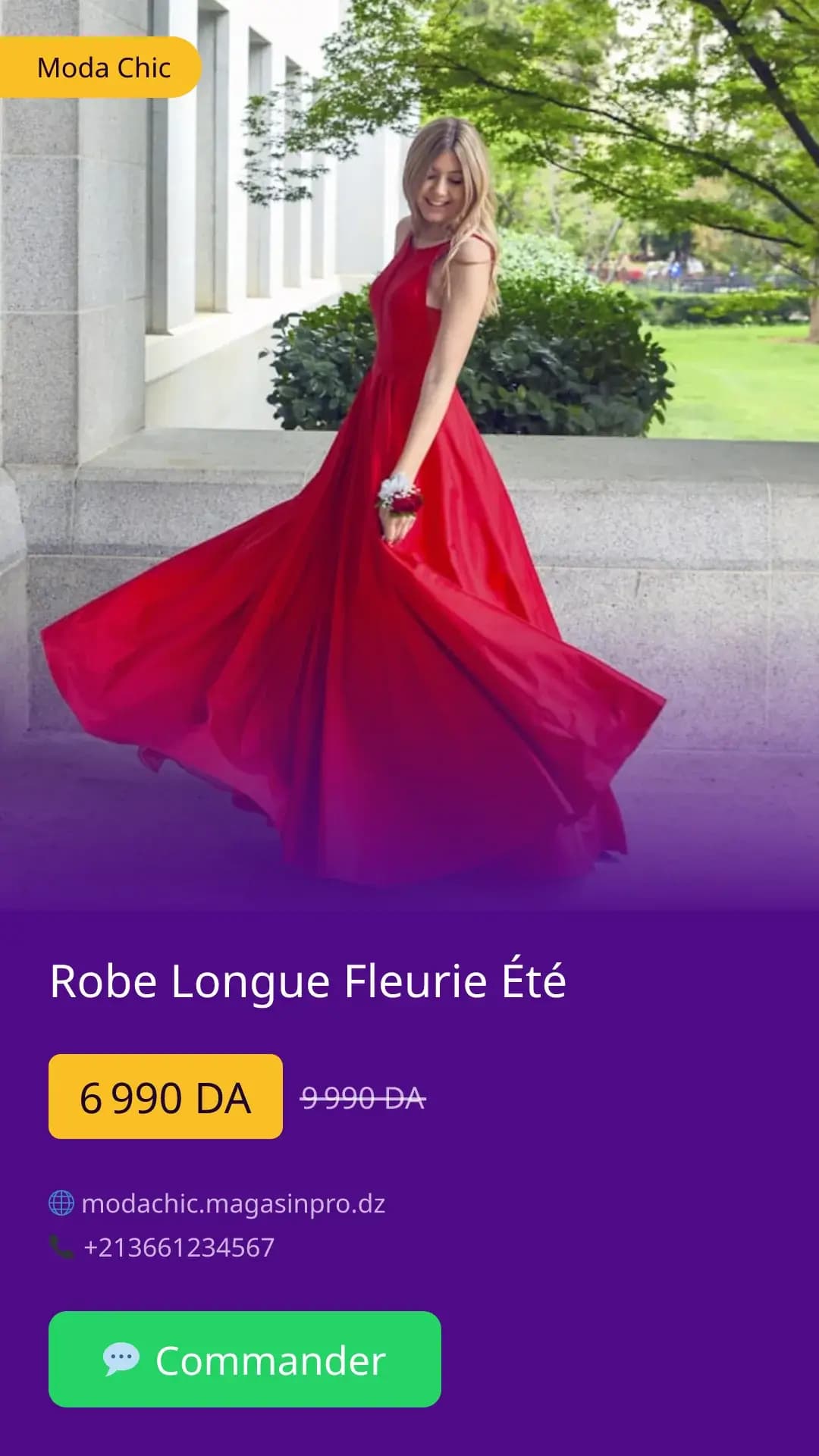 Carte Story générée par MAGASIN PRO